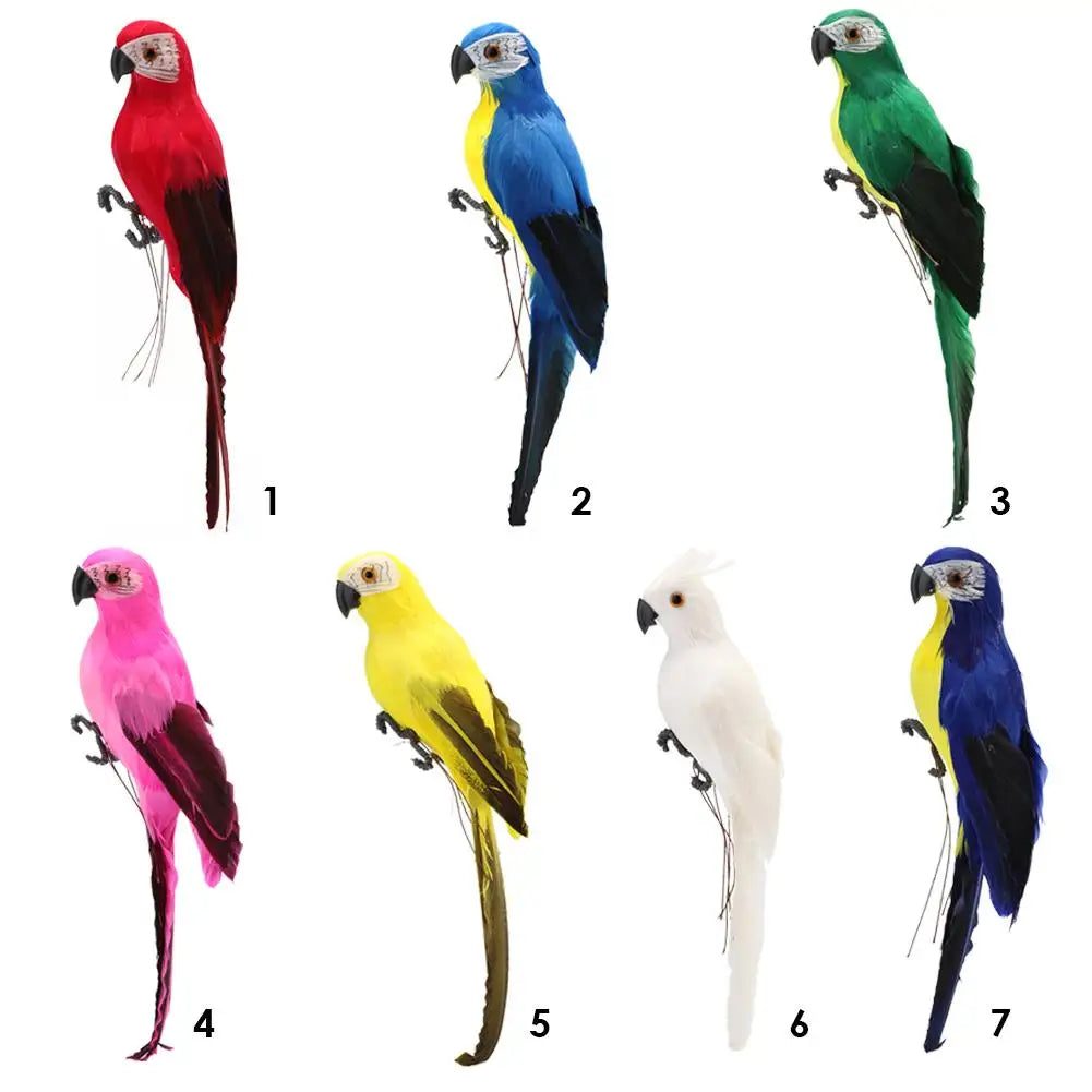 Creative Foam Feather Artificial Parrot Artificial Simulation Foam Bird Fake Animal Bird Garden Bird Prop Decor Home Ornament