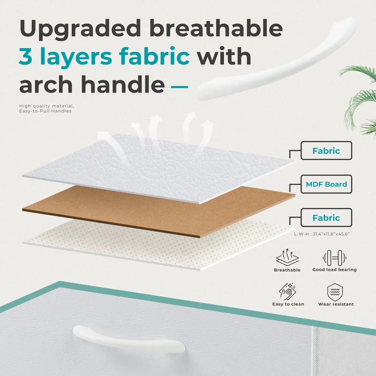 10 Drawer Dresser for Bedroom, Tall Chest Organizer with Fabric Bins, Steel Frame, White