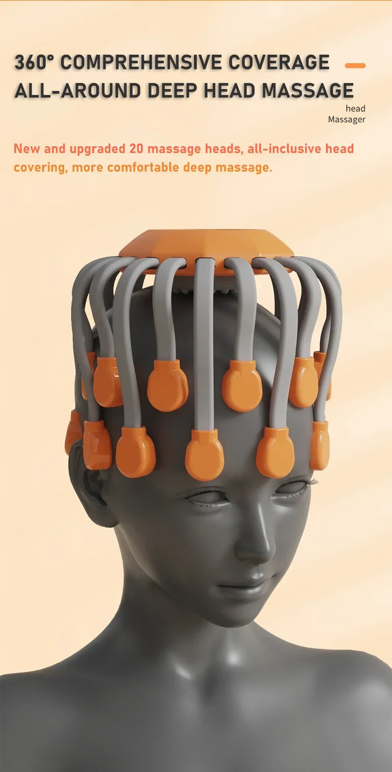 20-Head Octopus Scalp Massager