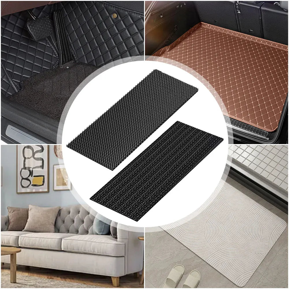 2Pcs Mats Grip Tape Sticker Double Faced Car Carpet Corner Stickers High Adhesive Carpet Fixing Stickers for Car Floor Mat