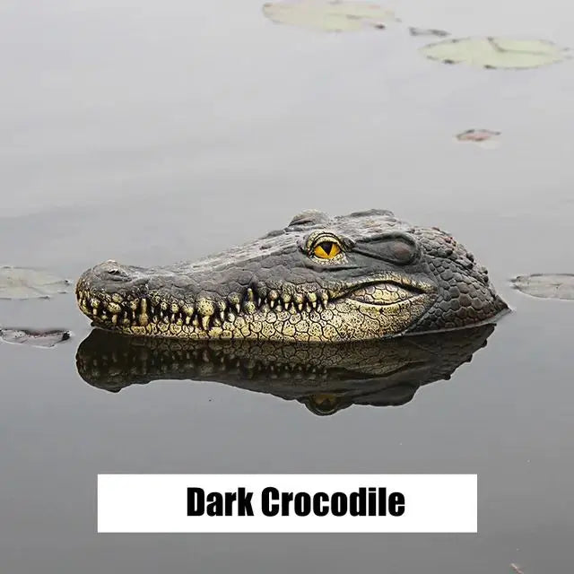 Outdoor Garden Pond Resin Floating Crocodile Hippo Scary Statue Creative Home Decoration For Garden Halloween Decor Ornament