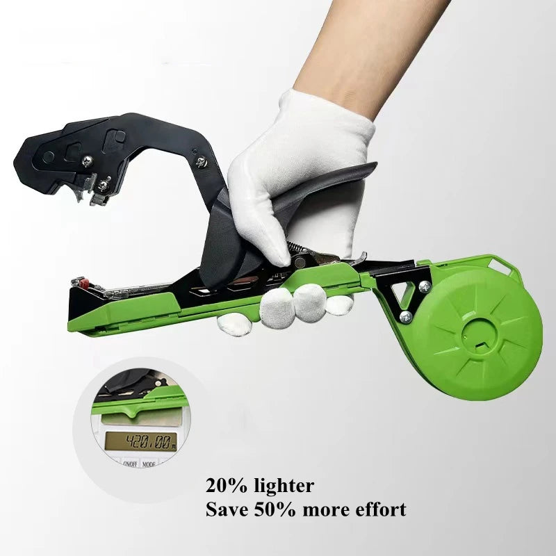 New Upgrade Plant Vine Tying Machine Gardening Tapetool Tapener Tape And Staple for Vegetable Grape Tomato Pepper Plant Support