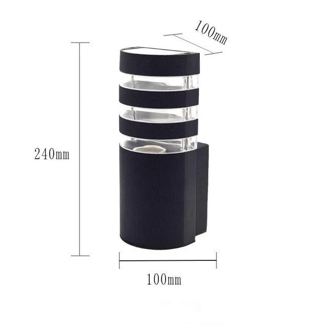 E27/GU10 Outdoor Lights Lighting Wall Light Waterproof Up Down Aluminum Garden Light Double Head Wall Lamp Corridor Lighting