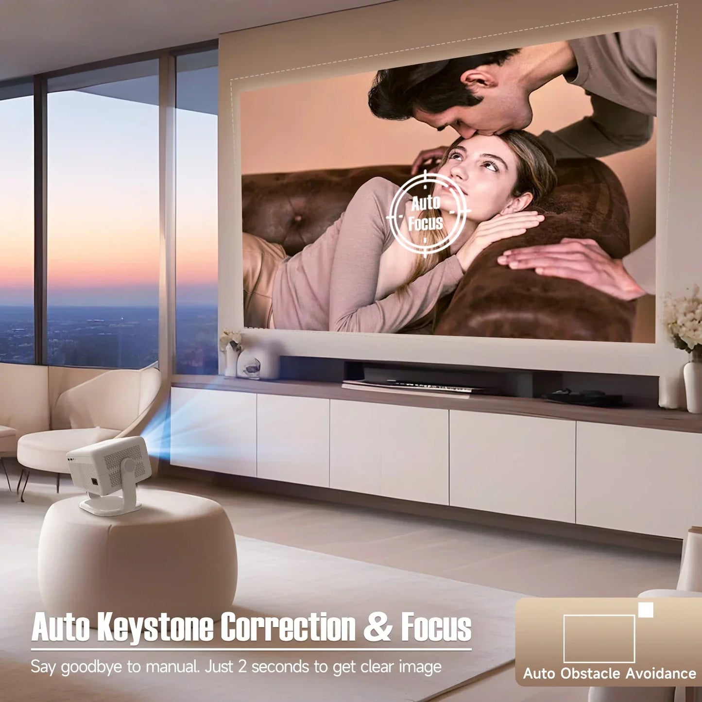 Magcubic L018 650 ANSI Projector: 1080P 4K, Auto Focus/Keystone, Android 11, WiFi6, BT5.2, 360° Portable Home Cinema | AlluCanFind
