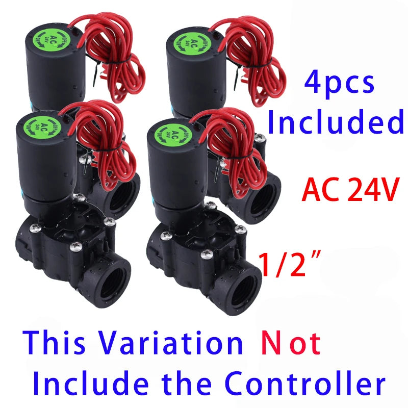 8 Station WiFi Indoor Smart  Sprinkler Controller and solenoid valve Irrigation System Remote Control by Phone Works with Alexa