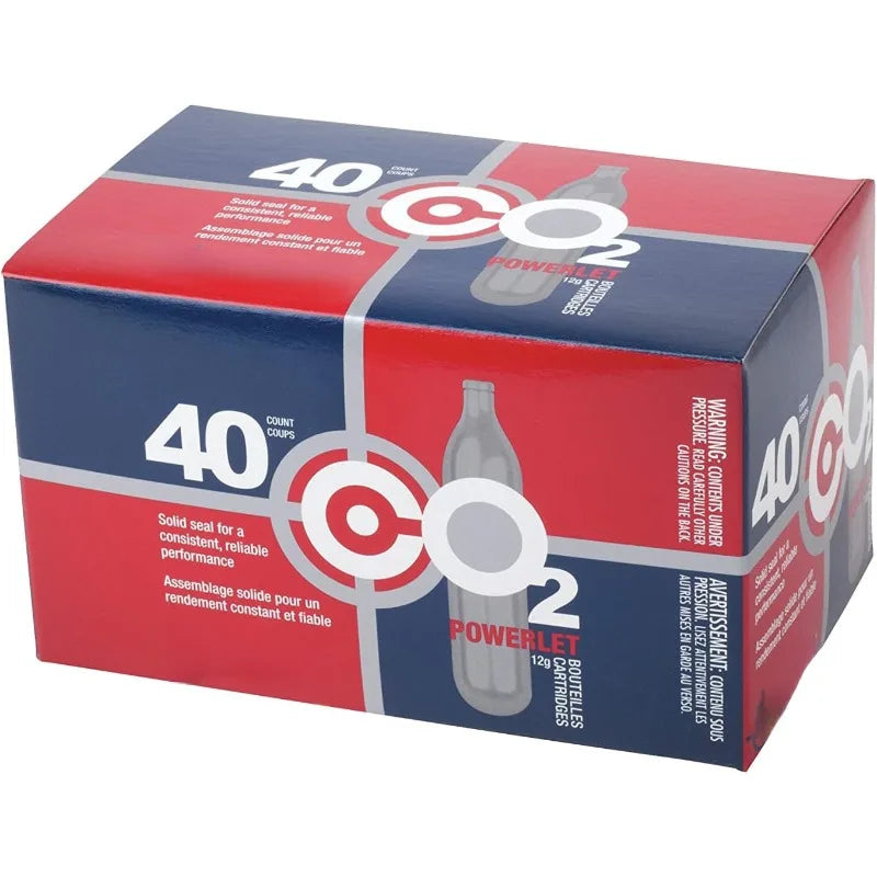 40-Count 12-Gram CO2 Cartridges For Air Rifles And Air Pistols 23140-N, Packaging May Vary