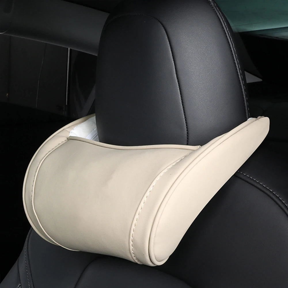 For Tesla Model 3 Y X S Neck Pillow Headrest Pillow Automobile Seat Neck Rest Auto Seat Head Support Pillow Model Y Accessories