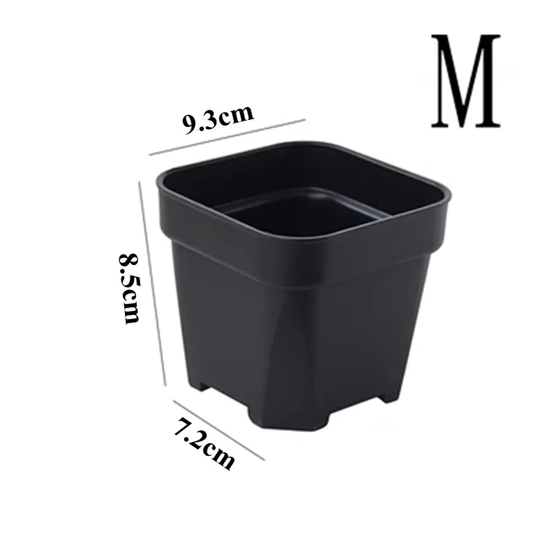 New Thicken Flower Pots Succulents Plant Small Square Planter Cactus Mini Bonsai Pot Tray Creative Home Office Decor Garden Tool