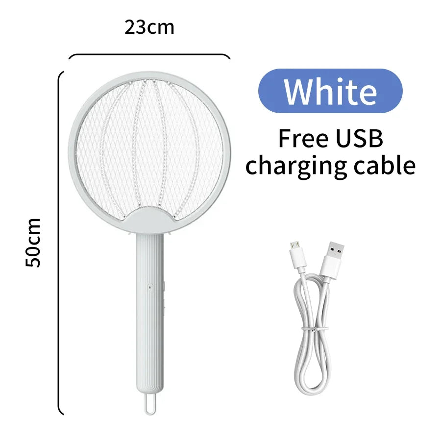 DW1 Home Dormitory Electric Mosquito Swatter Mosquito Killer Lamp 2 in 1 Purple Light Folding USB Rechargeable Insect Killer