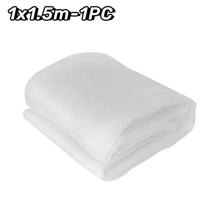 Large Fruit Tree Netting with Zip and Drawstring Garden Insect Screen Transparent Bird Plant Barrier Screen