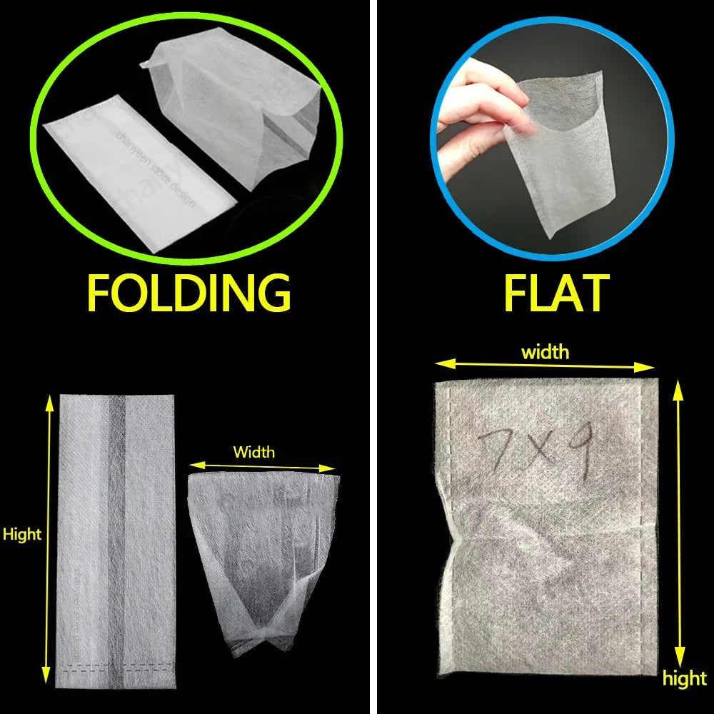 100-200Pcs Nursery Bags Plant Grow Bags Biodegradable Non-woven Fabric Seeds To Sow Flower Pot For Home Garden Accessories Tools