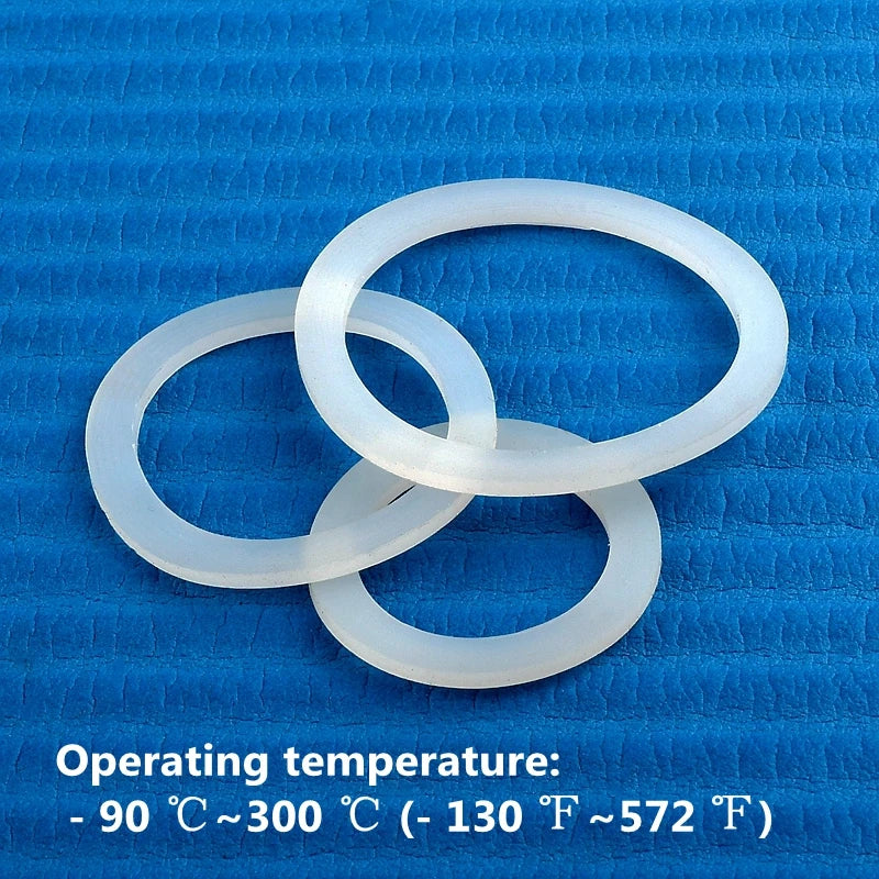 2-100PCS Silicone Flat Washer Silicone Gasket of Water Tank Interface Waterproof Gasket Thread Sealing Ring