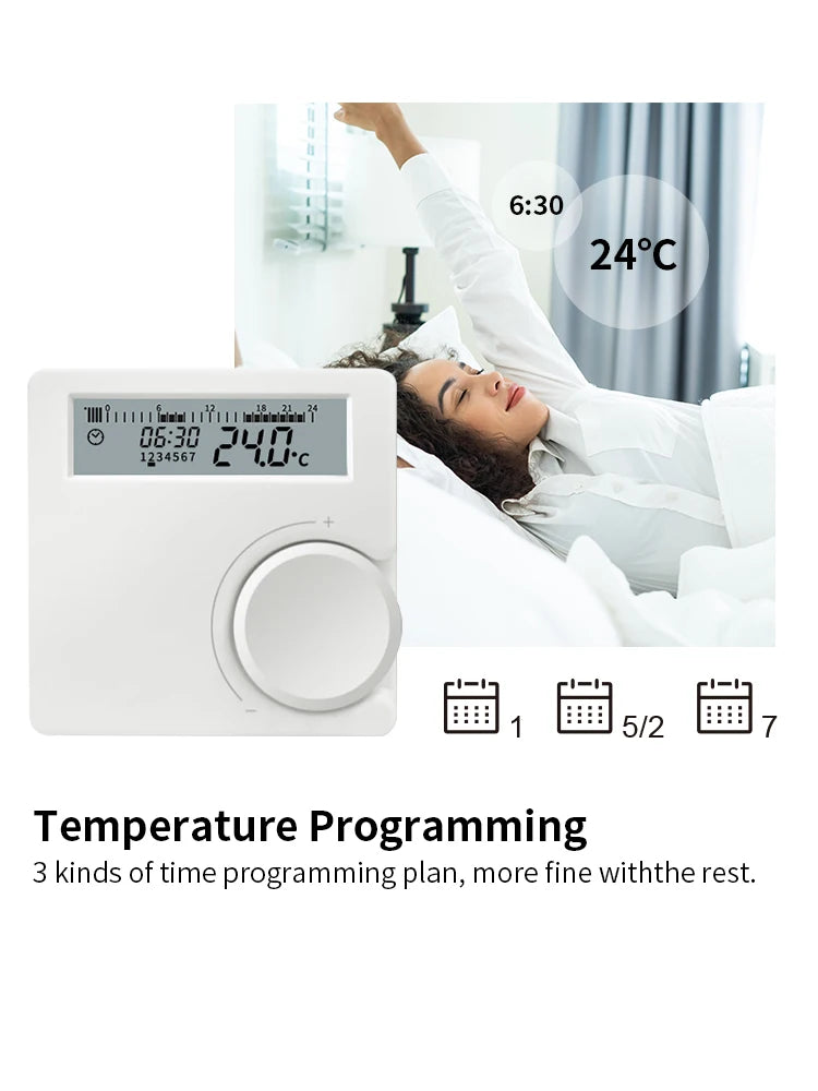 Opentherm Wireless Boiler Thermostat Room Heating Low Power Battery Thermostat Boiler Digital Temperature Controller Wall Mount