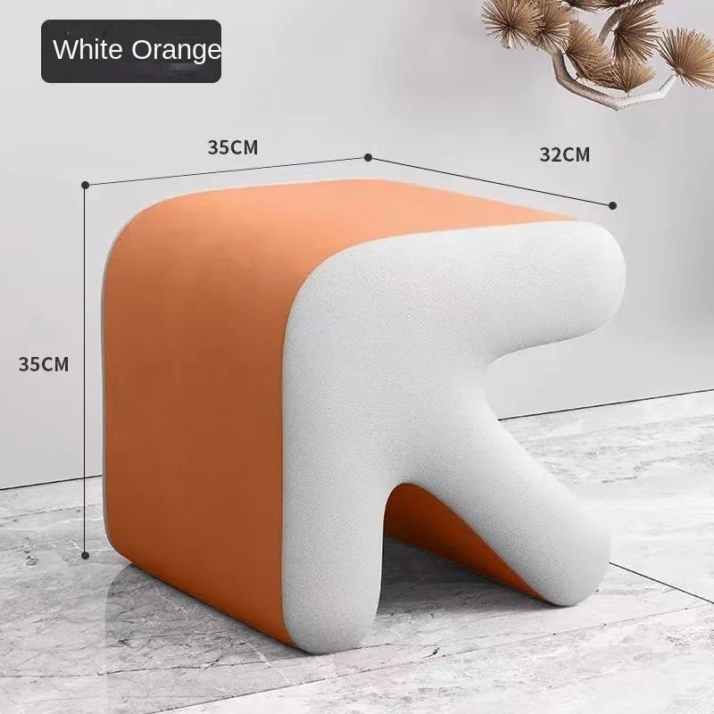 Realife Nordic Fitting Room Arrow Small Stool For Home Use Shoe Changing Stool Entrance Living Room Sofa Side Creative Low Stool