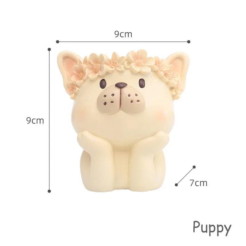 Cute Animal Planter for Succulents Air Plants Funny Flower Pots Fairy Garden Decor Figurines Pencil Holder Home Table Decoration