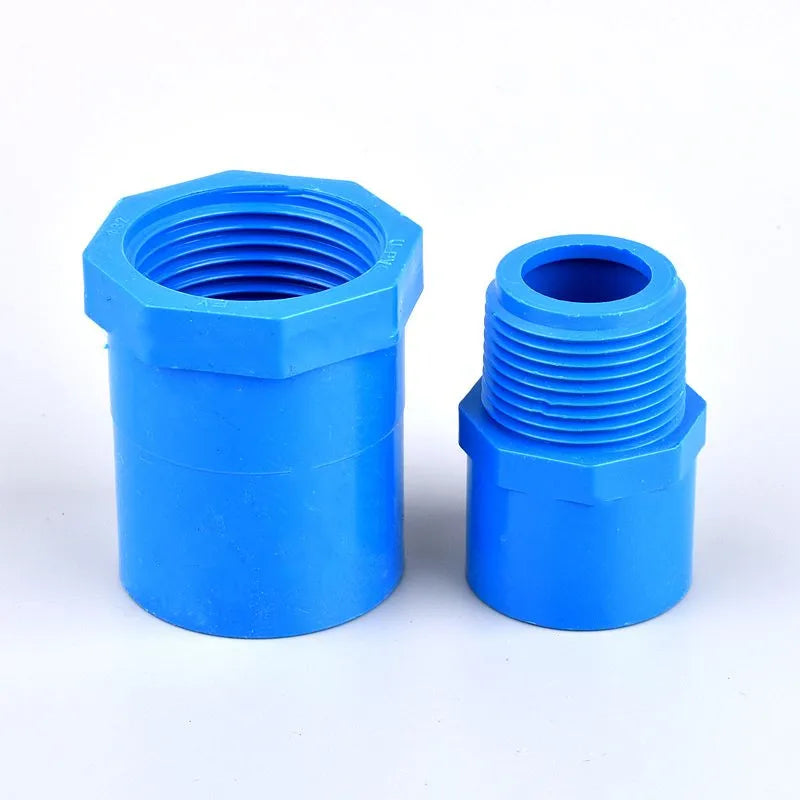 1/2" ~2.5" Male/Female Thread to Inner Diameter 20~75mm PVC Water Connector Aquarium Fish Tank Irrigation Water Pipe Fitting