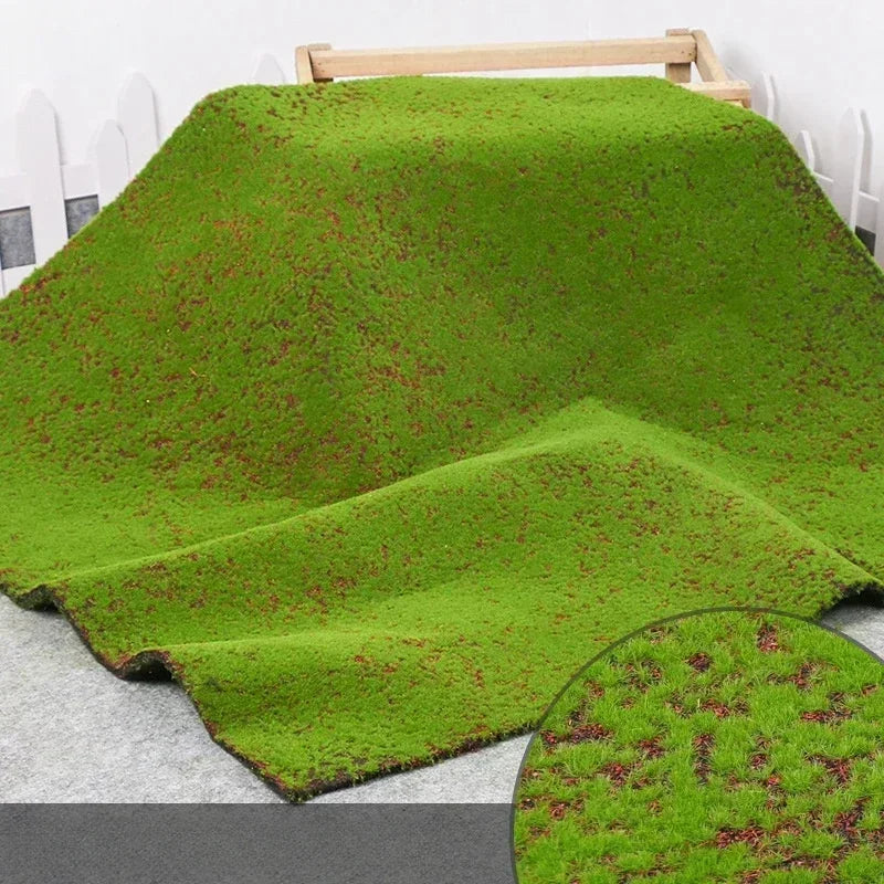 Artificial Turf Moss Wall Synthetic Grassland Fake Faux Grass Simulation Muscu Grass Decor Outdoor Decoration Garden Accessories