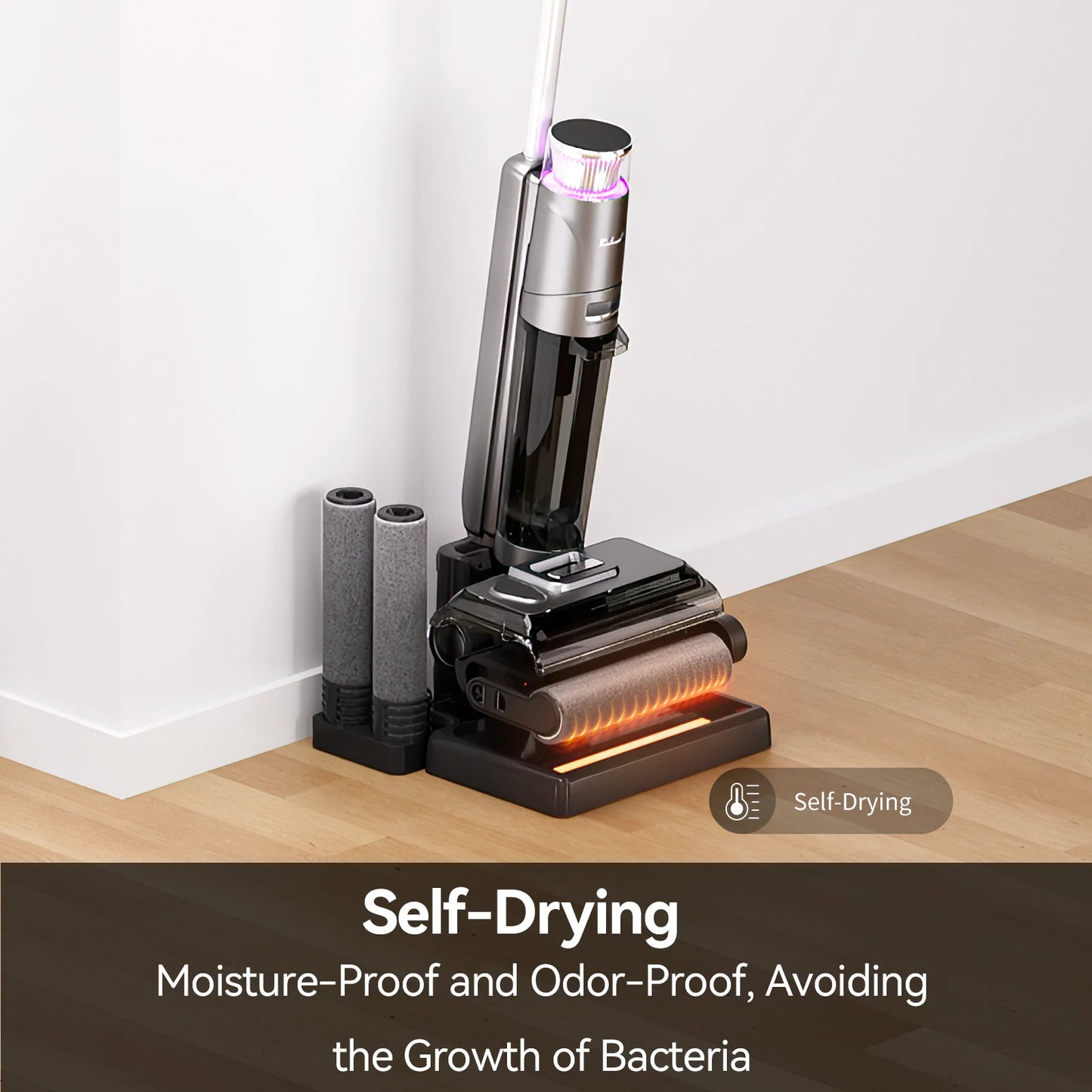 Redkey-W13 Wireless Wet and Dry Vacuum Cleaner, Multi-Surface Smart Cordless Mop, Floor Washer, Household Self-Cleaning