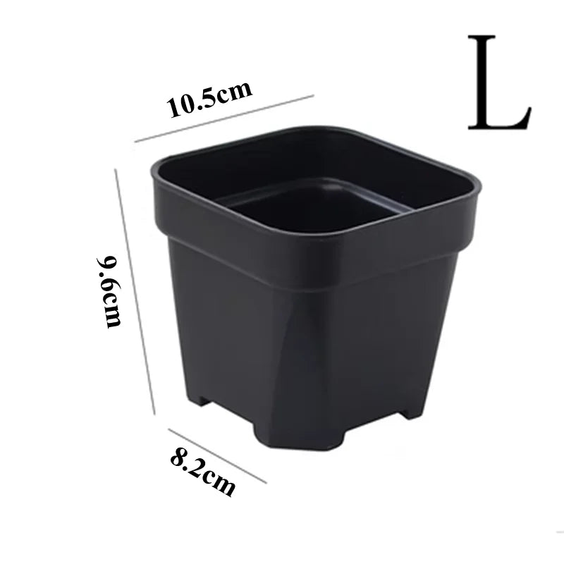 New Thicken Flower Pots Succulents Plant Small Square Planter Cactus Mini Bonsai Pot Tray Creative Home Office Decor Garden Tool