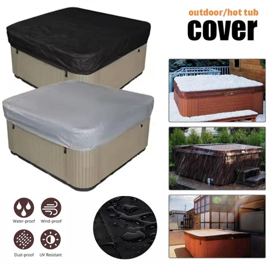Spa Hot Tub Dust Cover Bathtub Swimming Pool Waterproof Outdoor Falling Leaf Protector Cover Garden Courtyard Anti-UV Protector