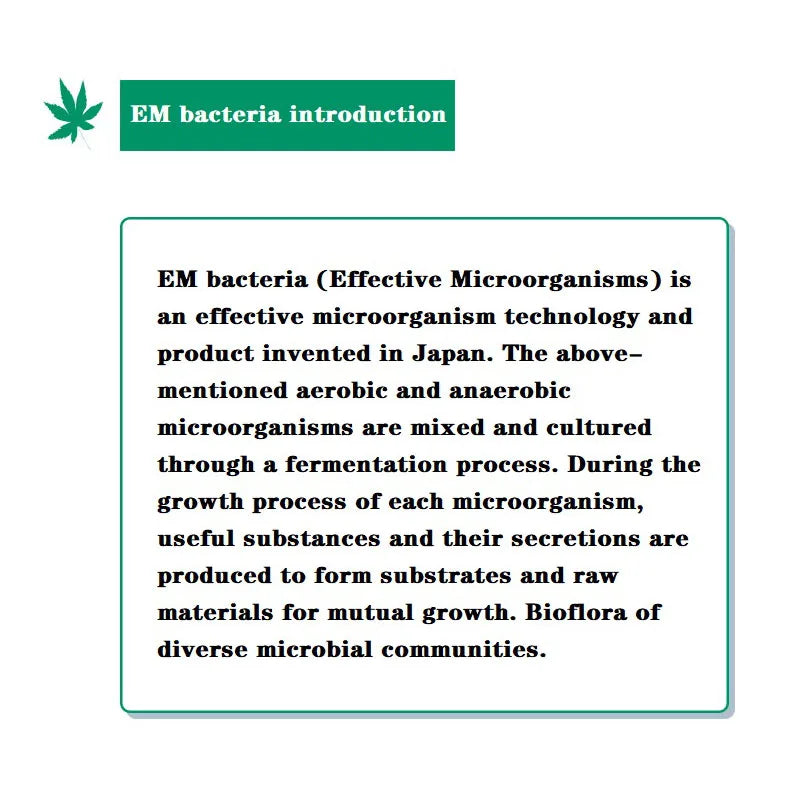 Special Accelerated Fermentation Decomposing Organic Waste Fruits and Vegetables, Bokashi Compost, 120ml