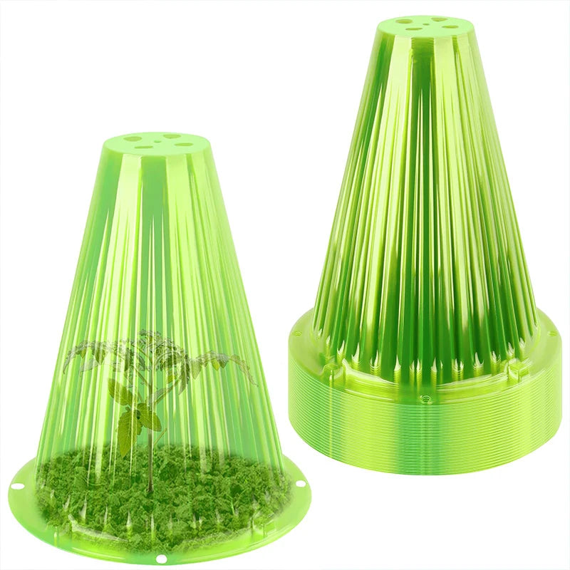 Seedling Plant Cover Snail Protection Mini Greenhouse Reusable Adjustable Breathable Plastic  Growth Box Gardening Supplies