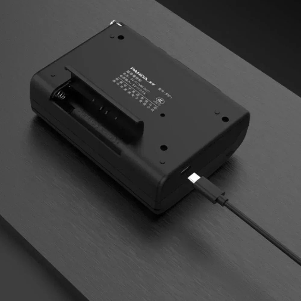 Portable Retro AM/FM Cassette Player & Walkman w/ Speaker