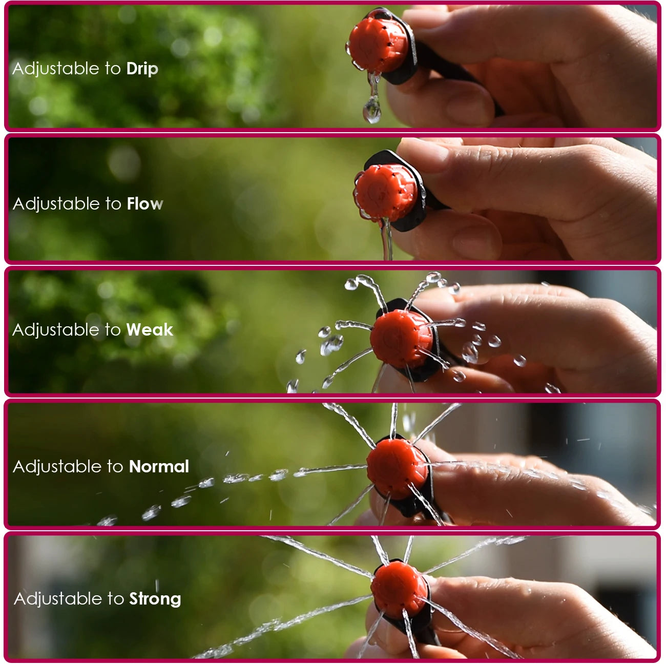 KESLA Greenhouse 5-50M Drip Irrigation System Automatic Watering Garden Hose DIY Micro Drip Watering Kits w/ Adjustable Drippers