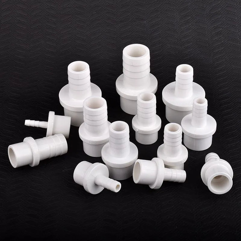 1~20Pcs O.D 20/25/32-5/8/10/12/14/16/18/20/25mm PVC Pagoda Connector Garden Irrigation Pipe Soft Hose Adapter Joint Accessories