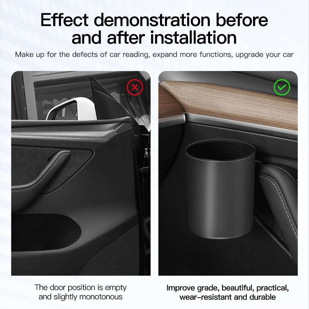 YZ For Tesla Model 3 Y Highland Juniper 2025 4 Pcs/Set Car Door Cup Holder Special Door Cup Storage Box Rack Car Accessories