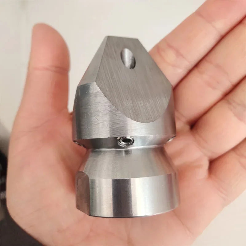 Washing Machine Accessories Mine Dredging Sewer Water Mouse Nozzle High-Pressure Nozzle Small Puncture Stainless Steel Dredging