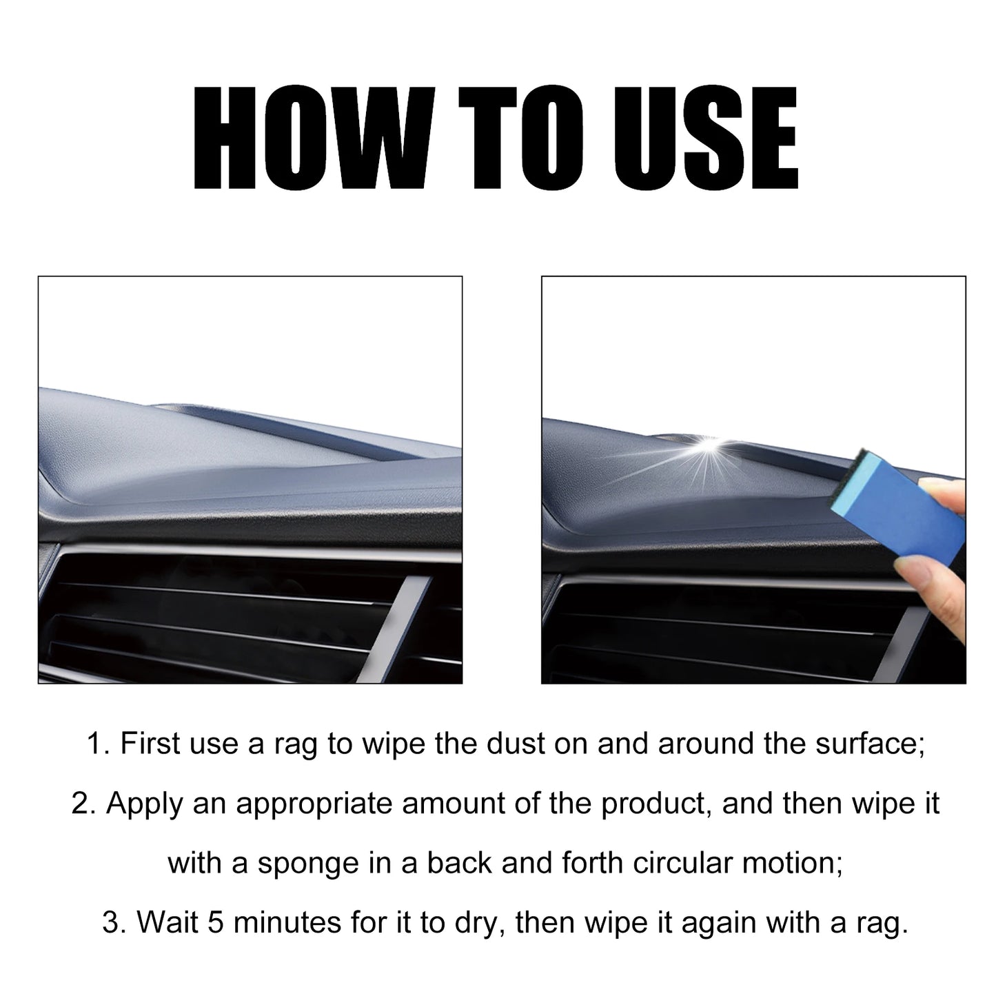 Homonth 1Set Car Plastic Restorer Polish Leather Cleaner Spray Back To Black Gloss Interior Plastic Renovator Car Accessorie