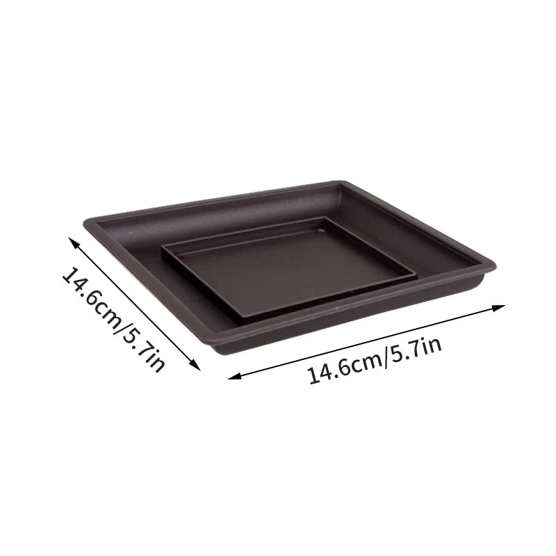 Rectangular Flowerpots Plastic Bonsai Plants Pot Square for Flower Balcony Garden Yard Landscape Bonsai Pot Trays Home Decor