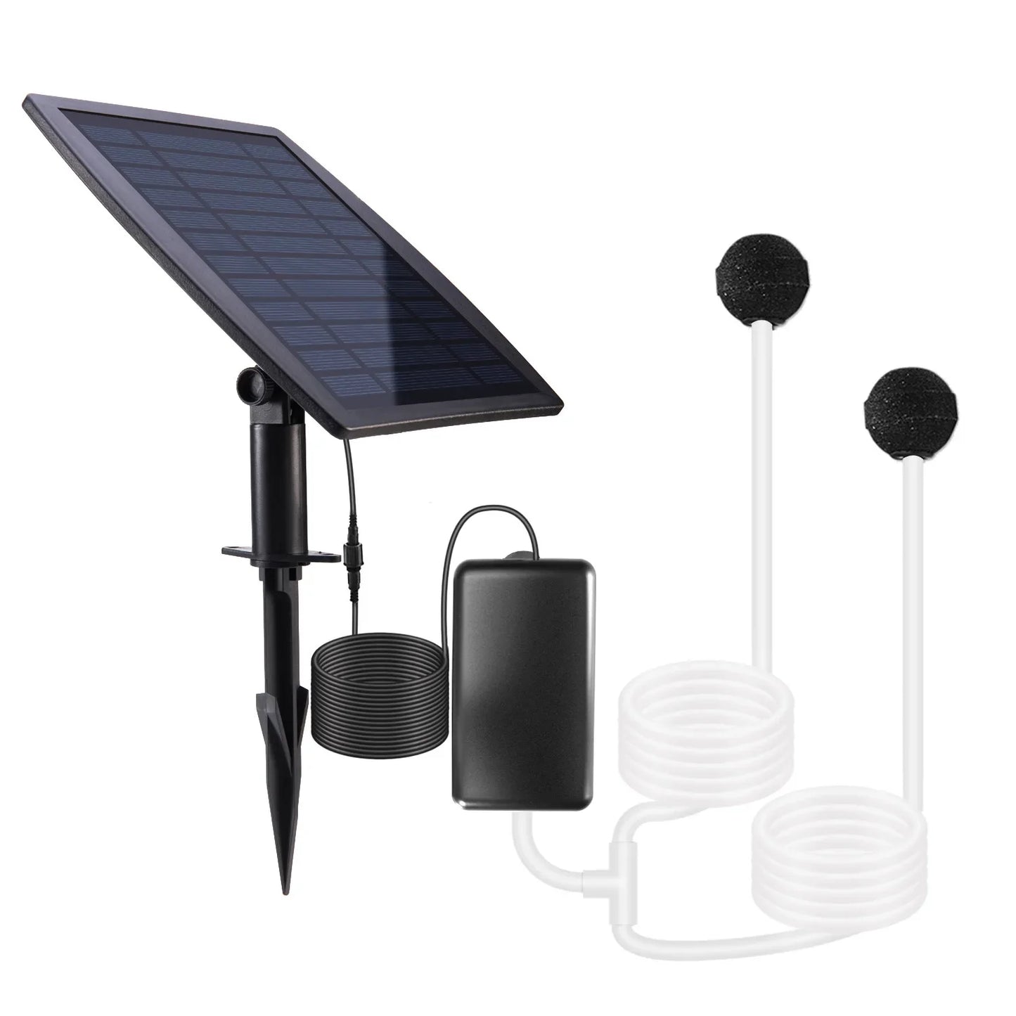2023 Solar Oxygen Pump Power Storage Built-in 3.7v 2200mAh Lithium Battery Courtyard Fishbowl Outdoor Fishing Low Noise Aerator