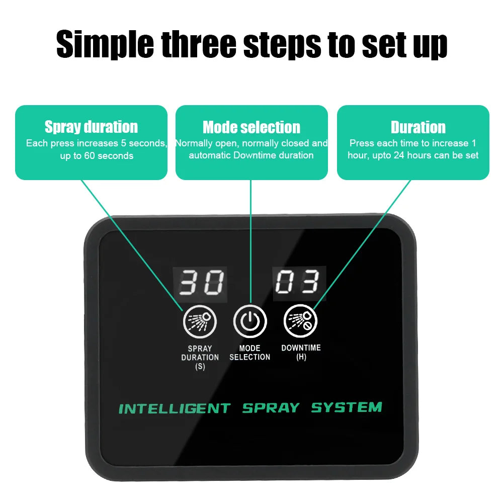 Automatic Watering System Garden Plant Sprayer Electronic Timer Touch Screen Spray Irrigation System Kit For Garden Aquarium