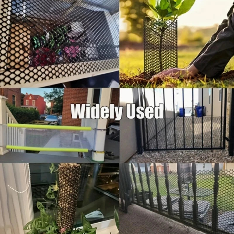 Plastic fence roll garden net poultry net garden fence net chicken fence gardening hexagonal fence flower net