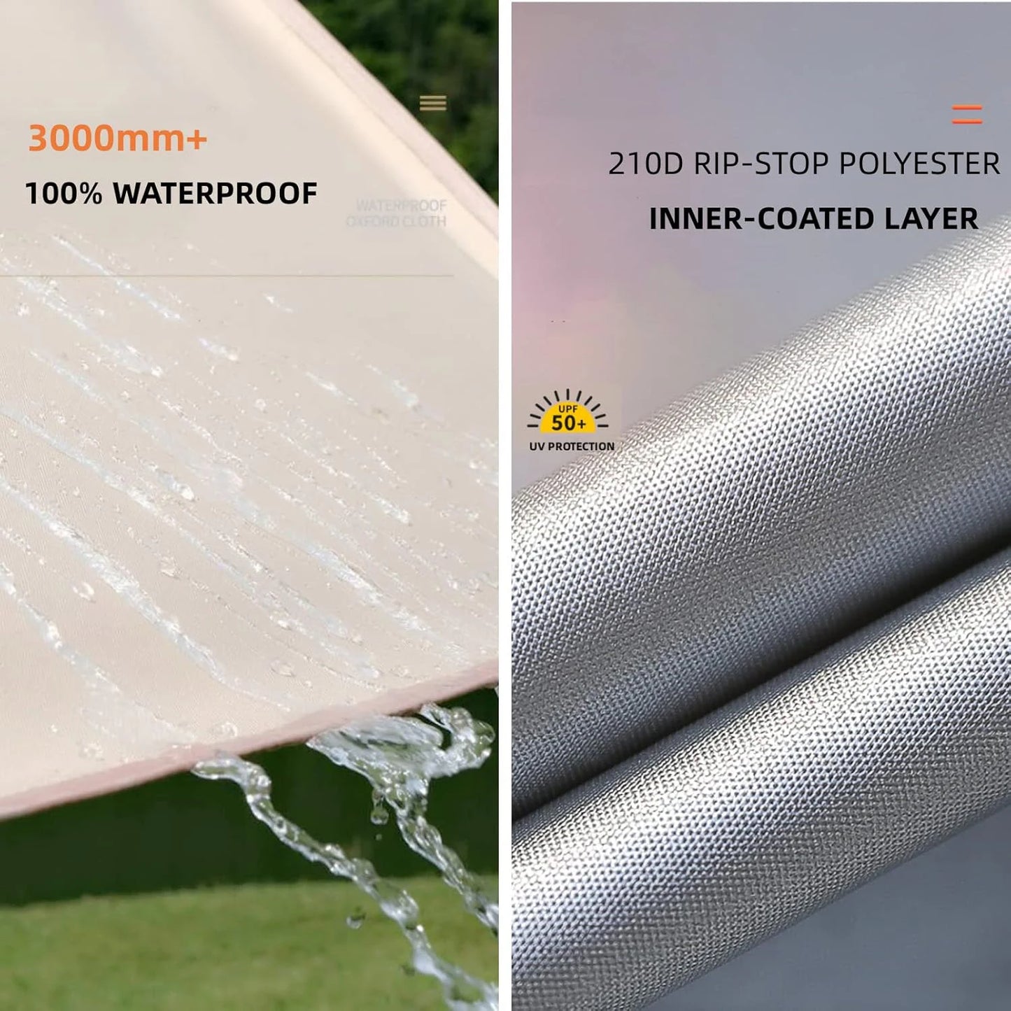 Camping Tarp Waterproof Tent Tourist Awning Shade Garden Canopy Beach Sunshade Outdoor Ultralight Sun Shelter