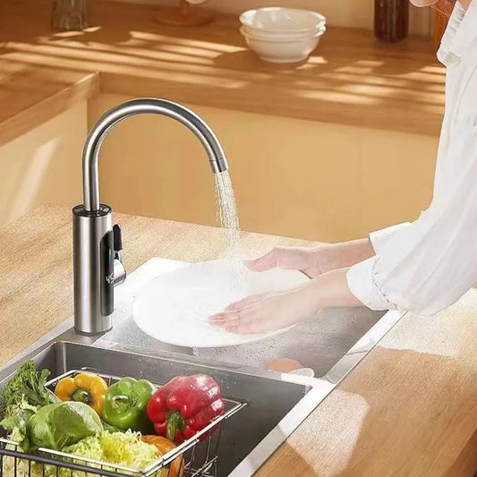 3000W 220V Electric Kitchen Water Heater Tap Instant Hot stainless steel Water Faucet Heater Cold Heating Faucet Water Heater