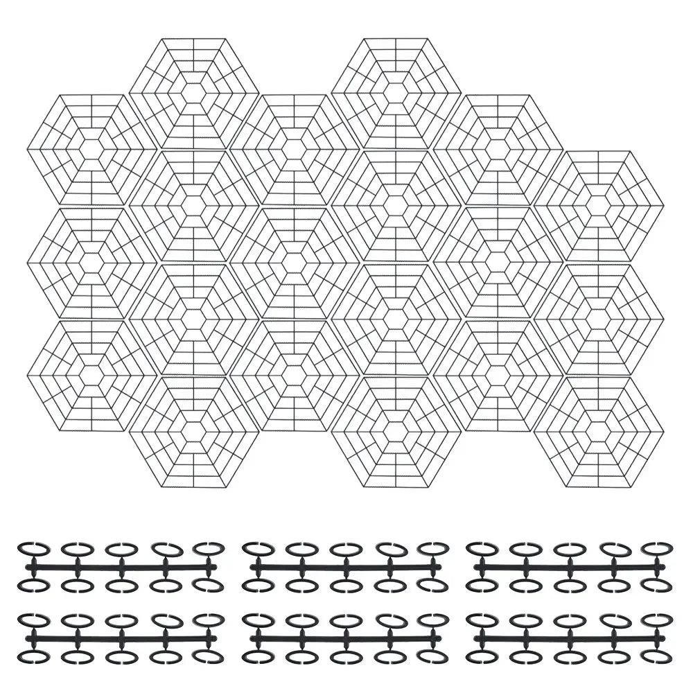 20/40Pcs Pond Protectors Net Plastic Garden Pond Fish Guard Floating Net for Protecting Fish From Predators Herons And Cats