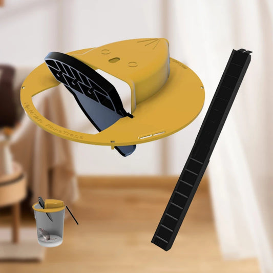 Flip-top mousetrap barrel lid trap automatic reset household mousetrap artifact mouse board mouse killer mousetrap
