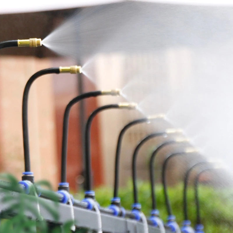 DIY 5-30M Free Bending Universal Spray Kit for Backyard Cooling Humidification Sprayer Garden Flowers Plant Watering Irrigation