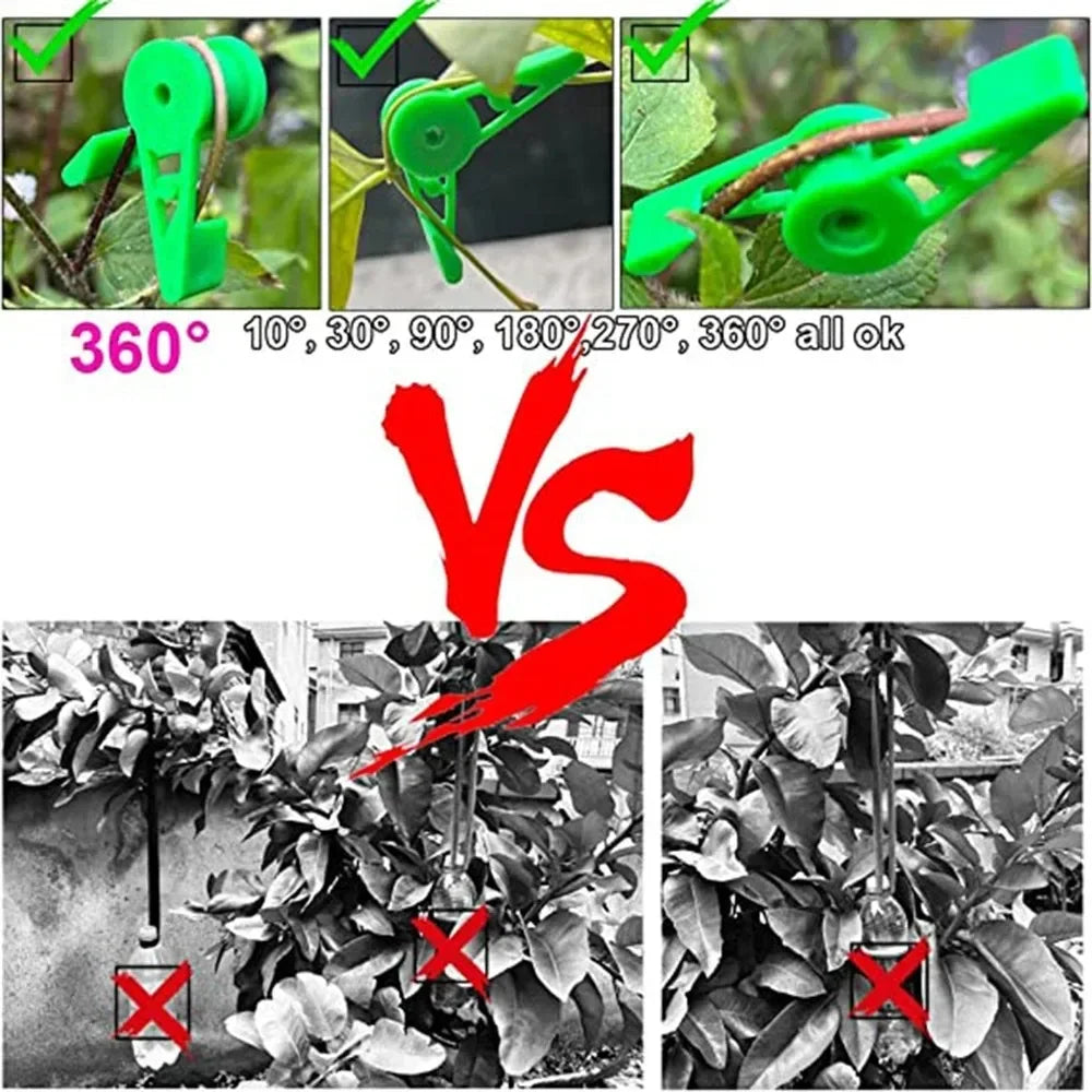 Plant Branches Bender Training Clips Garden Stem Trainer Clips 360 Degree Adjustable Planter Holder for Low Stress Training Tool