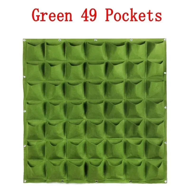 NEW Wall Hanging Pockets Planting Bags Flower Pot Home Garden Grow Bag Garden Planter Vertical Suculentas Plant Pot Home Decor