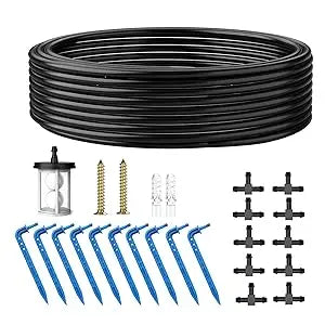 Solar Automatic Watering Kit for Garden Automatic Drip Watering System with 15m Water Hose Automatic Watering Timer for Holidays
