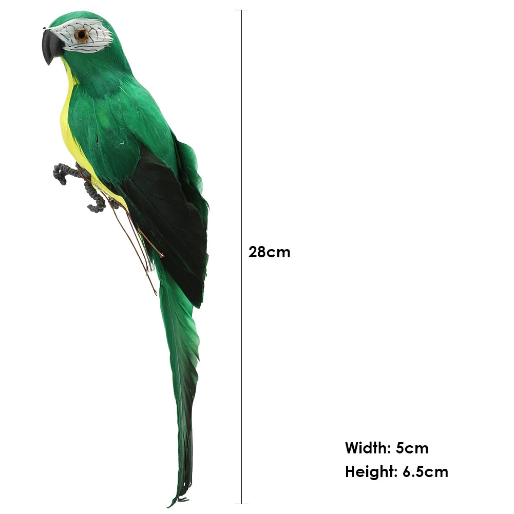 Creative Foam Feather Artificial Parrot Artificial Simulation Foam Bird Fake Animal Bird Garden Bird Prop Decor Home Ornament