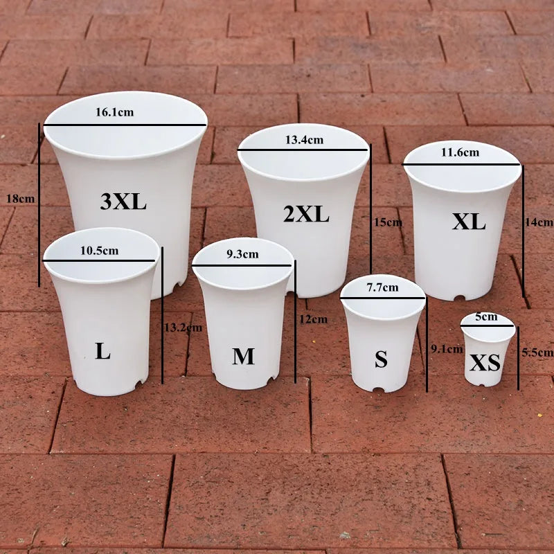 10pcs Thickened Flowerpot High-Waisted Round ,Plant Pot Reusable Succulents Plant Vientiane Basin Home Office Decor Garden Tool