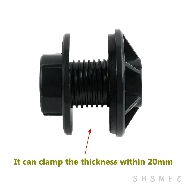 1~8PCS 1/2, 3/4, 1 Inch UPVC Double Female Thread Water Tank Joints Garden Irrigation Accessories Fish Tank Connector