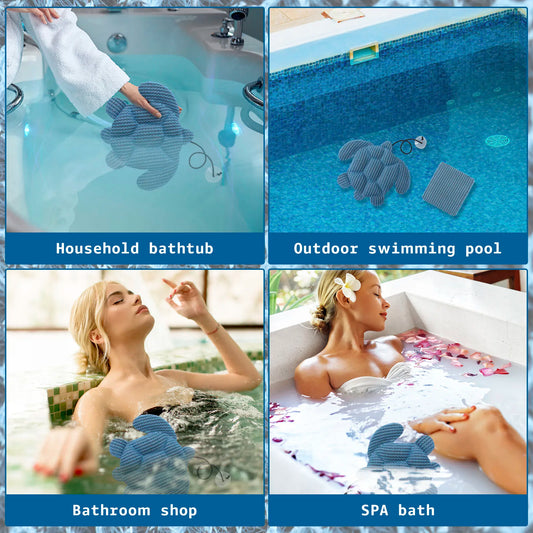 3Pcs Turtle Shape Tub Scum Absorber Versatile Reusable and Washable Hot Tub Sponge for Swimming Pool and Spa Keeping Water Clean