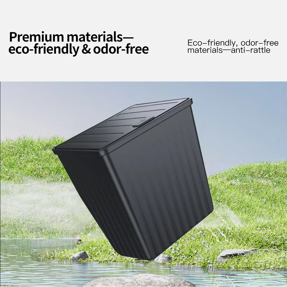 YZ For Tesla Model 3 Y Juniper Highland Rear Seat Storage Box Organizer Car Center Console Bins Backseat Trash Can Garbage Bag