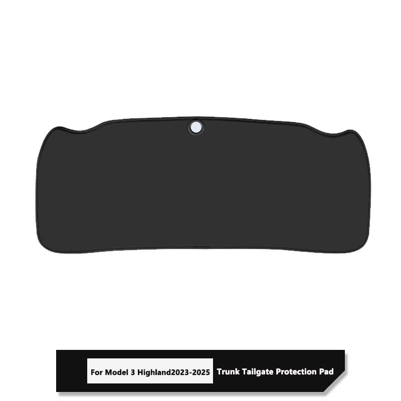 For Tesla Model Y Juniper / Model 3 Highland Trunk Tailgate Guard Pad Leather Trunk Protective Anti-dirty Pad Car Accessories